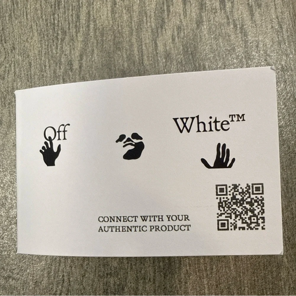 Off-White Arrow Graffiti iPhone 12‎ / 12  Phone Case White& Black Authentic New